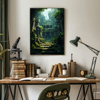 Ancient Jungle Ruins Poster