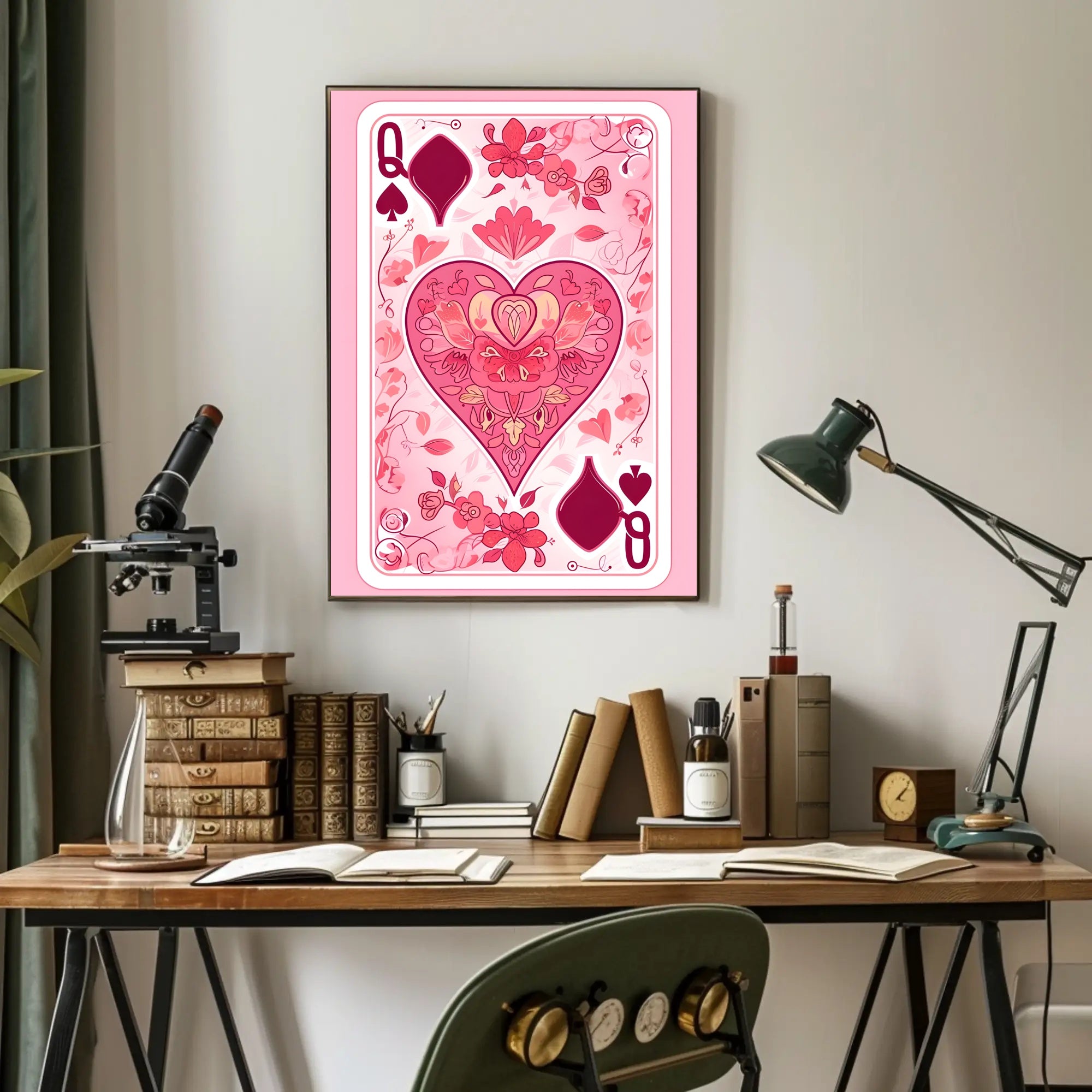 Queen of Spades Artistic Poster for Elegant Home Decor PosterGoat