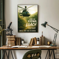 Bell OH-58 Kiowa Eyes in the Sky Poster PosterGoat