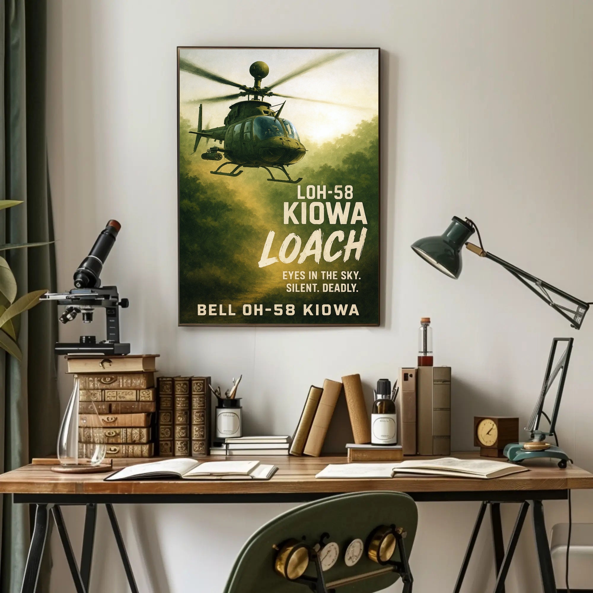 Bell OH-58 Kiowa Eyes in the Sky Poster PosterGoat