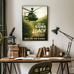 Bell OH-58 Kiowa Eyes in the Sky Poster PosterGoat