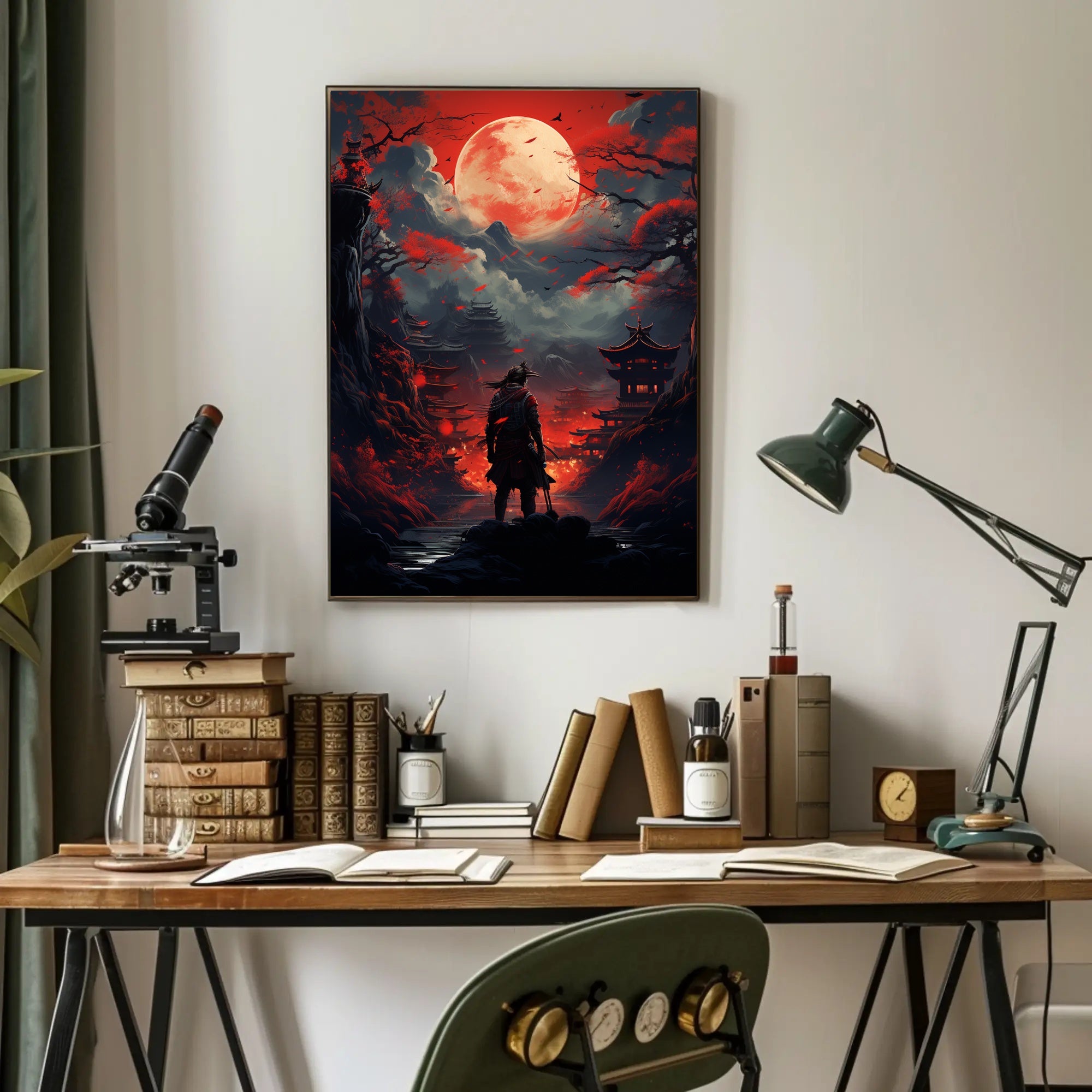 Samurai Under The Blood Moon Poster