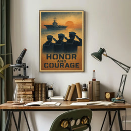 Honor And Courage Poster