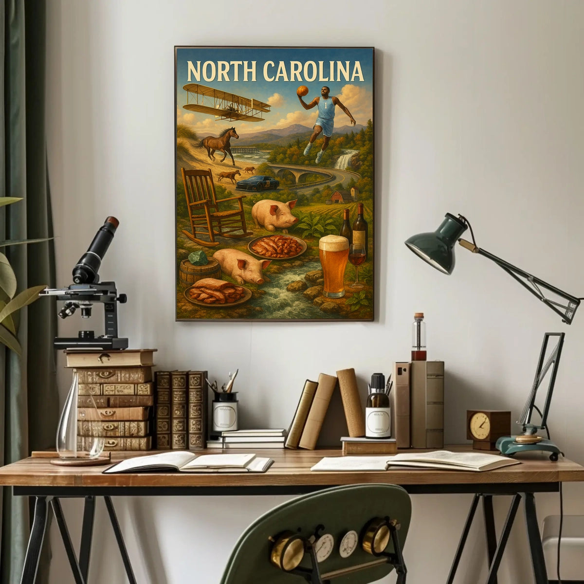 North Carolina A Celebration of Heritage Poster