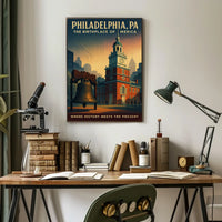 Philadelphia The Birthplace of America Poster