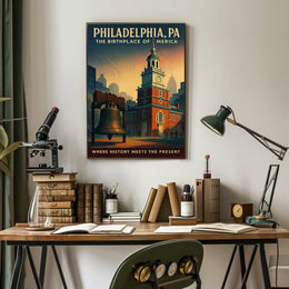 Philadelphia The Birthplace of America Poster