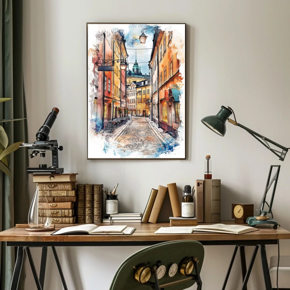 Stockholm Gamla Stan Old Town Sweden Historic Street Poster