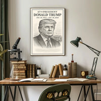 Trump Statesman Command Portrait Classic Leadership Style Patriotic Timeless Collector Poster