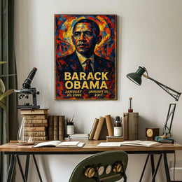 Barack Obama 44th President of the United States Glitch Hop Art Poster