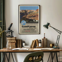 Grand Canyon Vintage Travel Poster Print