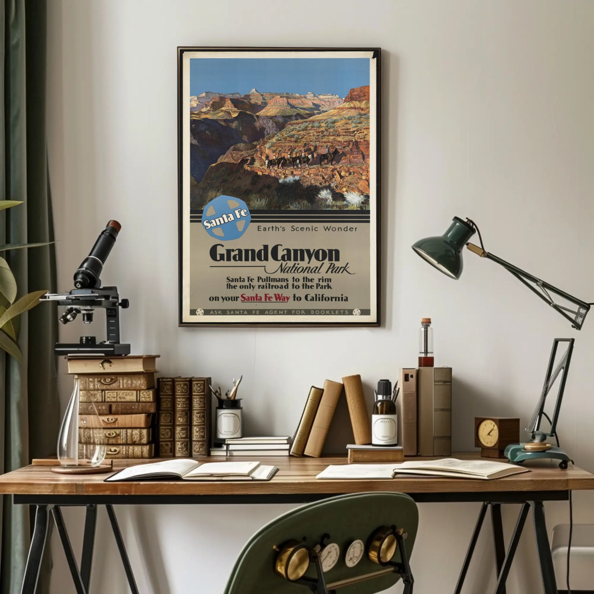 Grand Canyon Vintage Travel Poster Print