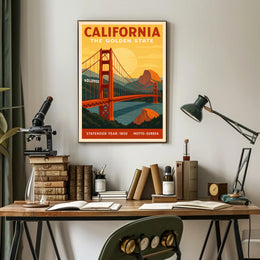 California The Golden State Poster