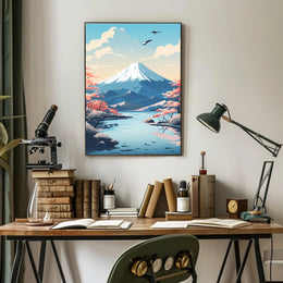 Tranquil Mountain Landscape Poster