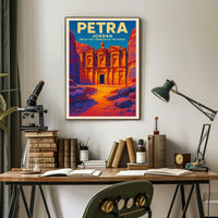 Petra One Of The 7 Wonders Of The Poster