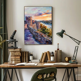 Serbia Belgrade Kalemegdan Fortress River View Poster