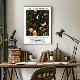 William Morris Exhibition Vintage Cultural William Morris Art Poster
