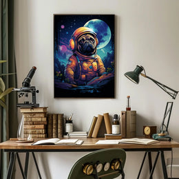 Cosmic Canine Adventure Poster
