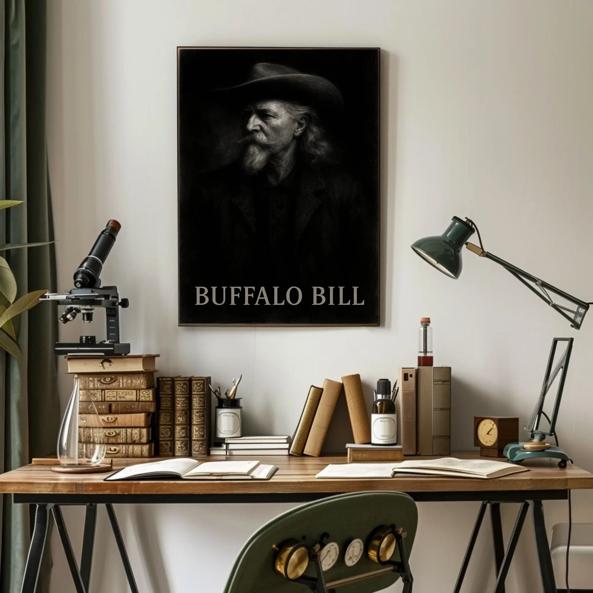 Buffalo Bill Portrait American West Historical Poster