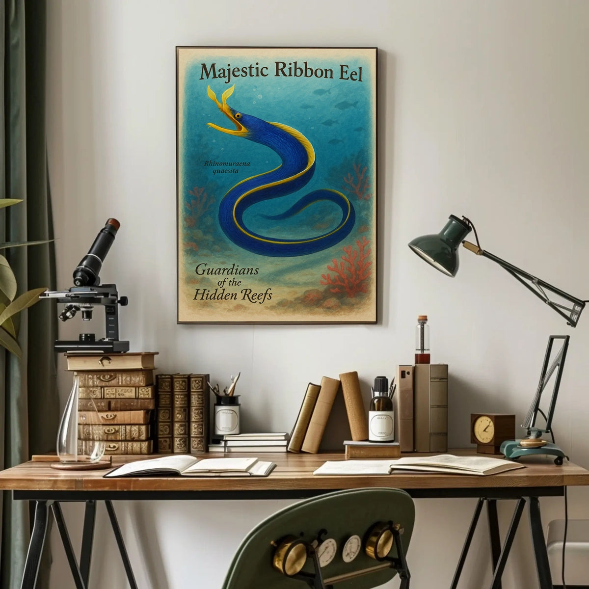 Majestic Ribbon Eel Poster