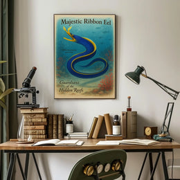 Majestic Ribbon Eel Poster