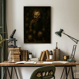 Creepy Doll Horde Poster