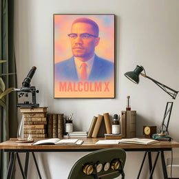 Malcolm X Portrait Poster