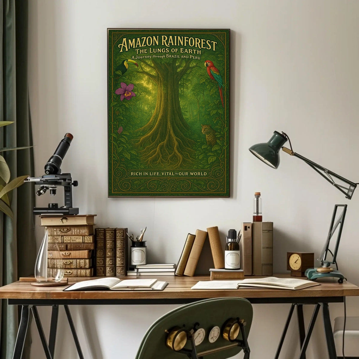 Amazon Rainforest The Lungs of Earth Poster