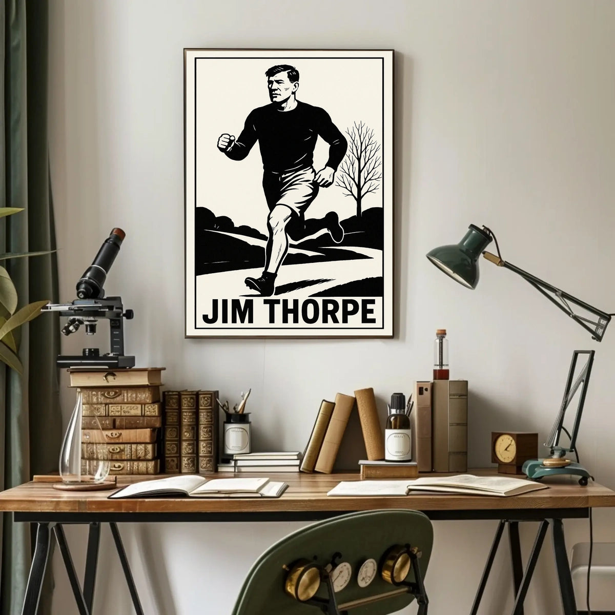 Jim Thorpe Athletic Icon Poster