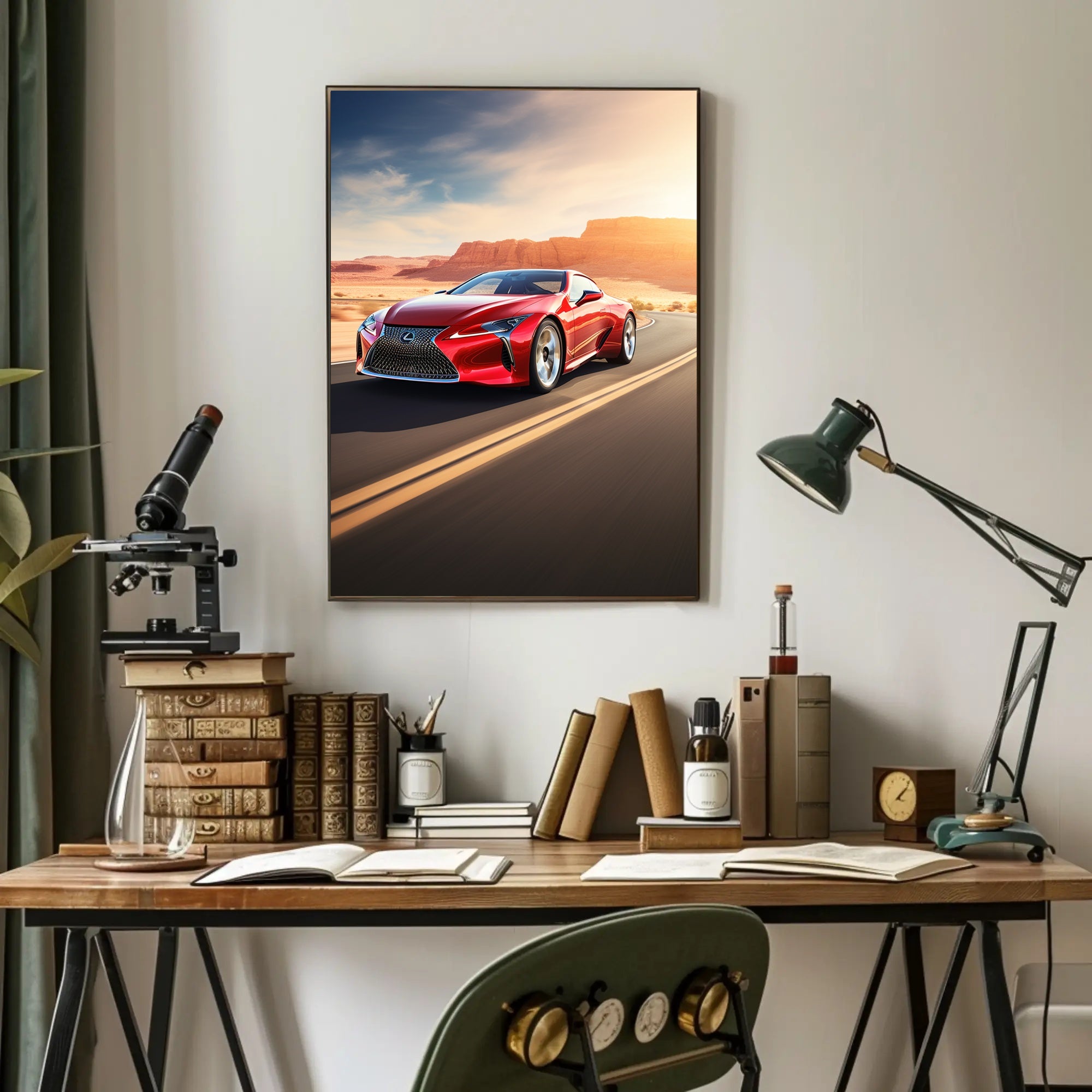 Desert Drive Poster PosterGoat