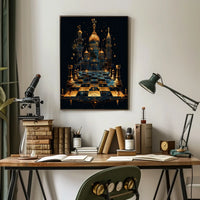 Mystical Chess Kingdom Poster