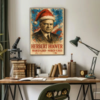 Herbert Hoover 31st President of the United States Christmas SeriesPoster