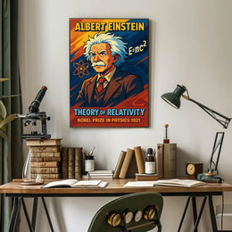 Albert Einstein Theory Of Relativity Poster
