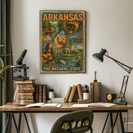 Arkansas The Natural State Poster