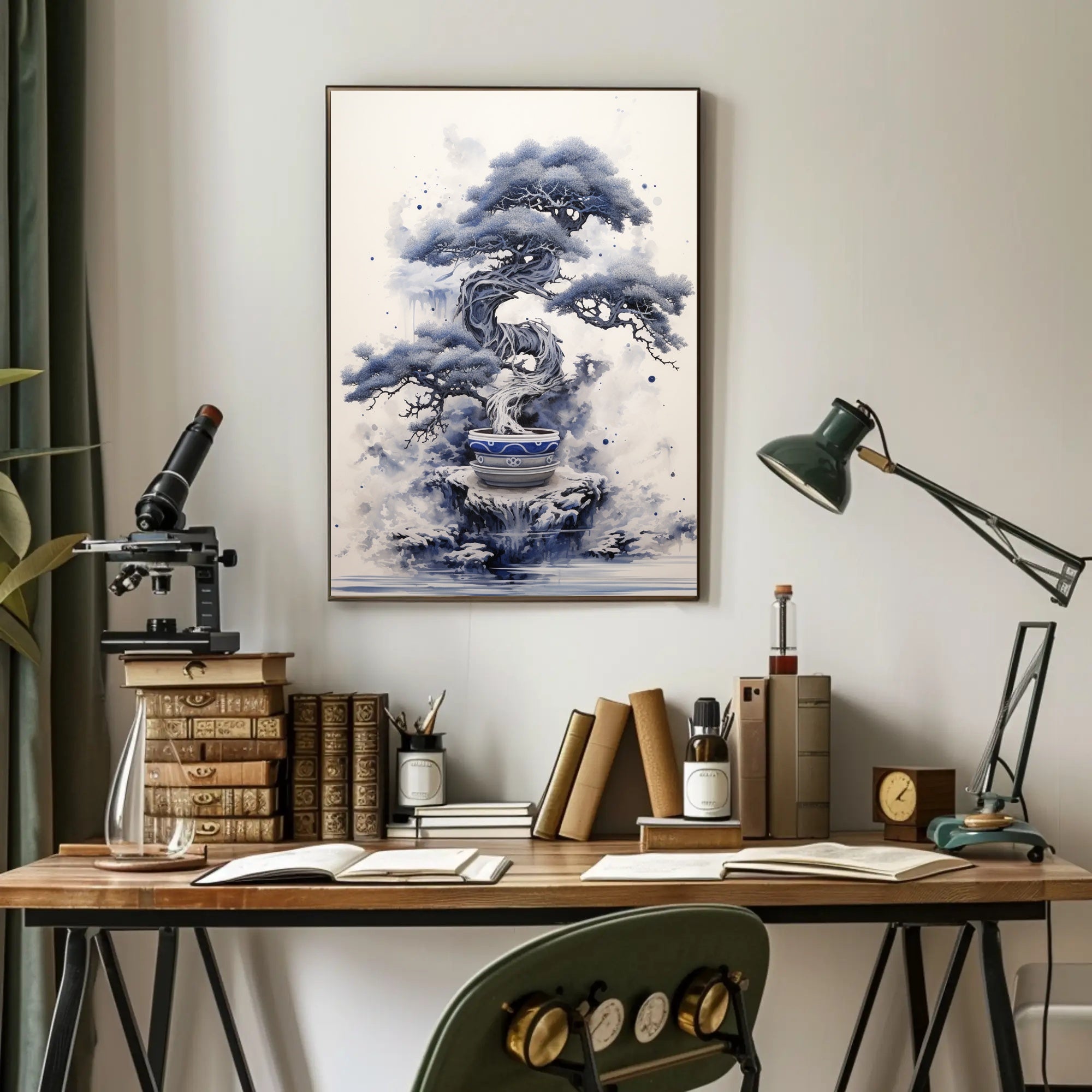 Serene Bonsai Art Poster PosterGoat
