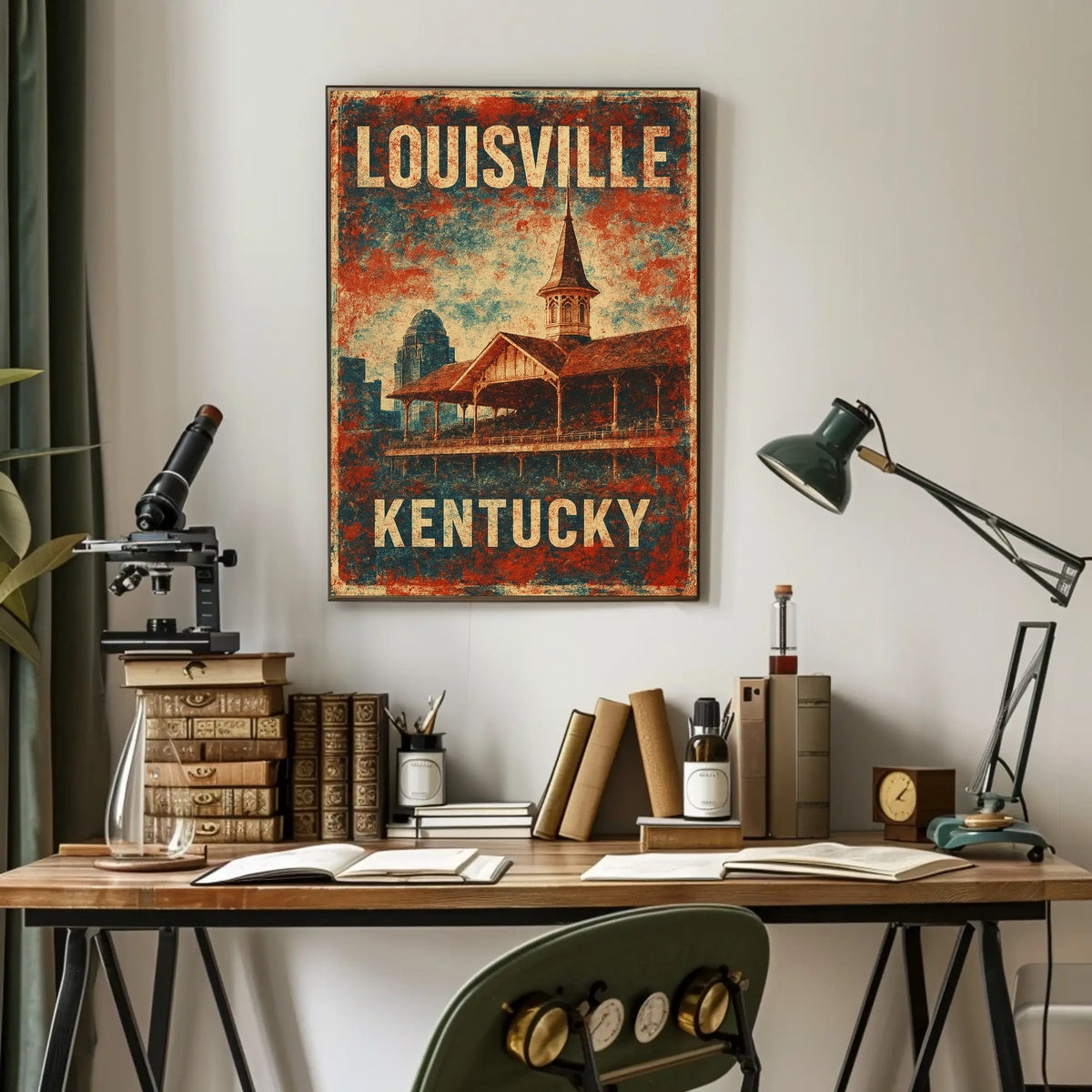 Louisville, Kentucky Vintage Charm Poster