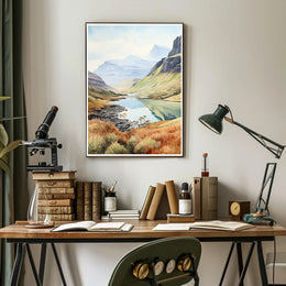 Tranquil Mountain Landscape Poster PosterGoat