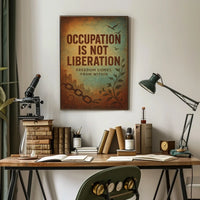 Liberation and Freedom Vintage Art Poster Print