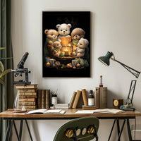Cozy Teddy Bears Storytime Candlelit Poster