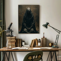 Mysterious Cloaked Figure Spiritual Art Poster Print PosterGoat