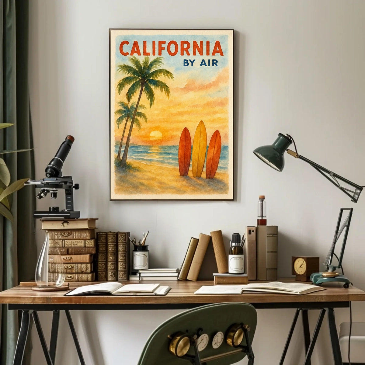 California by Air Poster