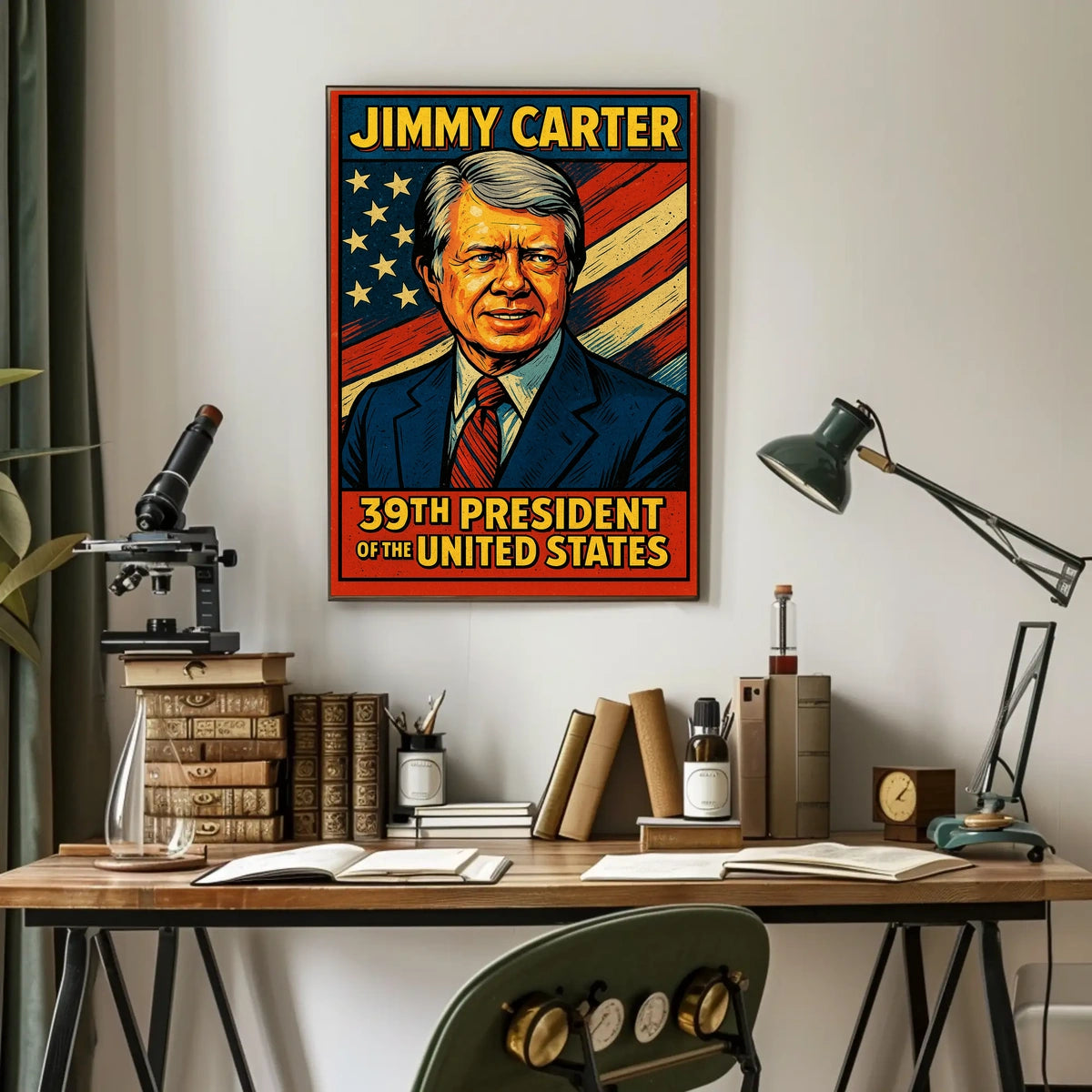 Jimmy Carter 39th President Poster Wall Art For Home Decor