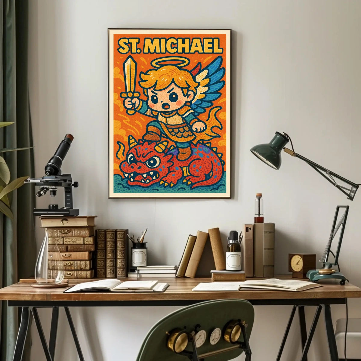 St. Michael The Mighty Protector Poster