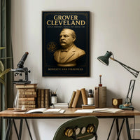 Grover Cleveland Vintage Presidential Historical or Presidential Poster PosterGoat