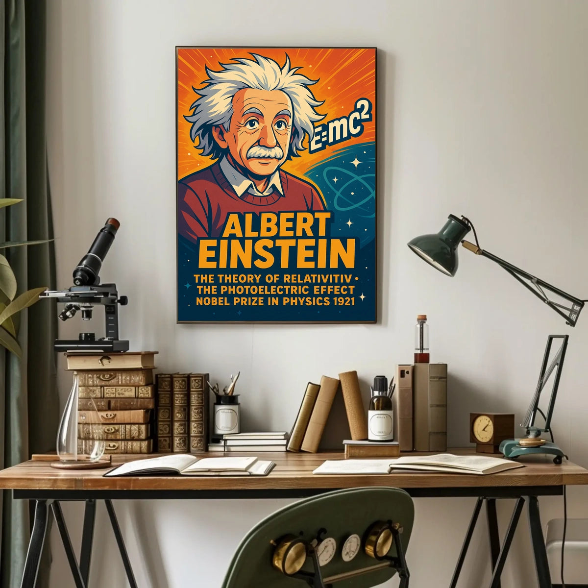 Albert Einstein Icon Of Science Poster