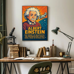 Albert Einstein Icon Of Science Poster