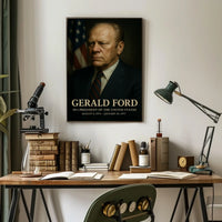 Gerald Ford 38th President Poster Home Decor Wall Art