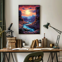 Desert Sunset Serenity Poster PosterGoat