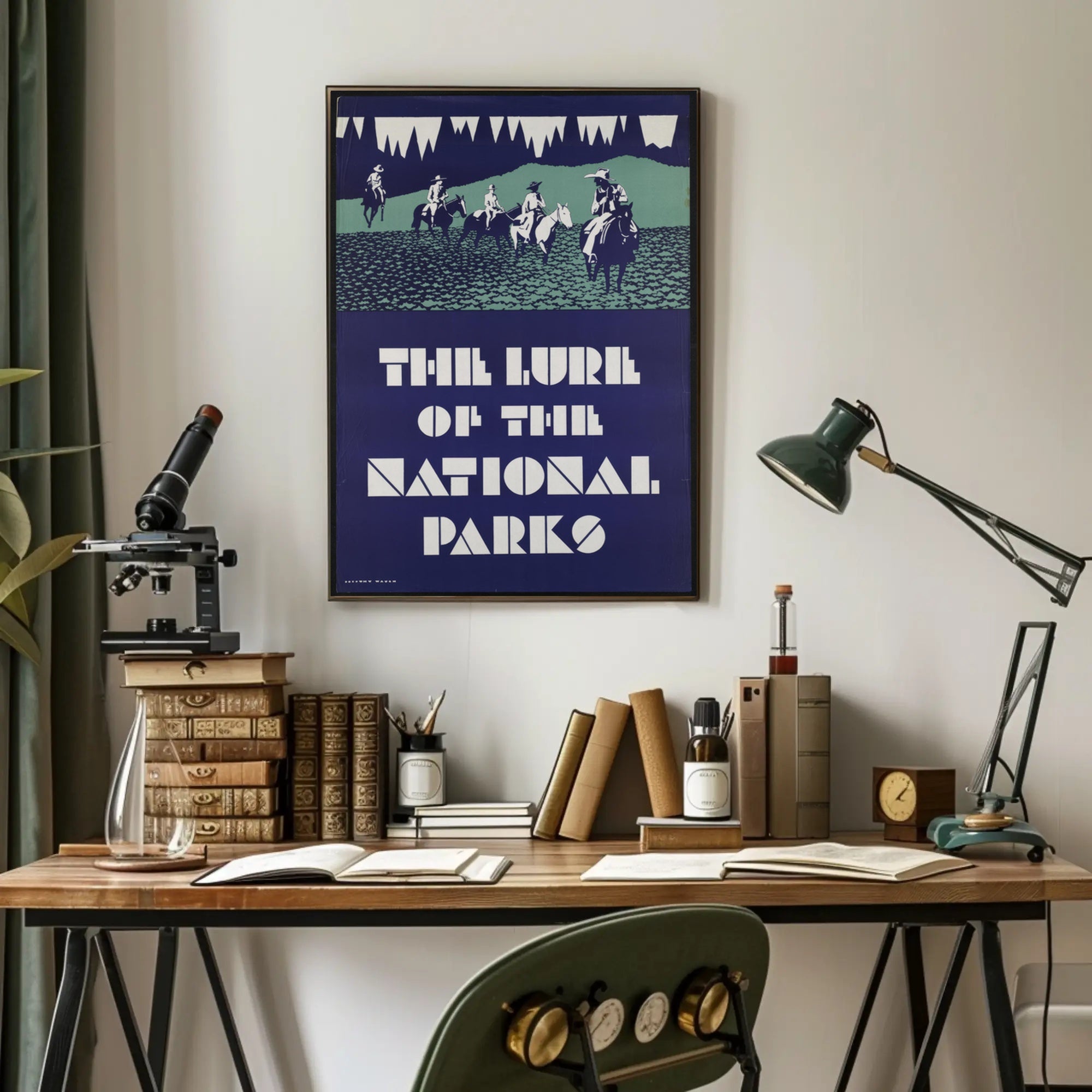 National Parks Travel Poster Vintage Scenic Wall Art