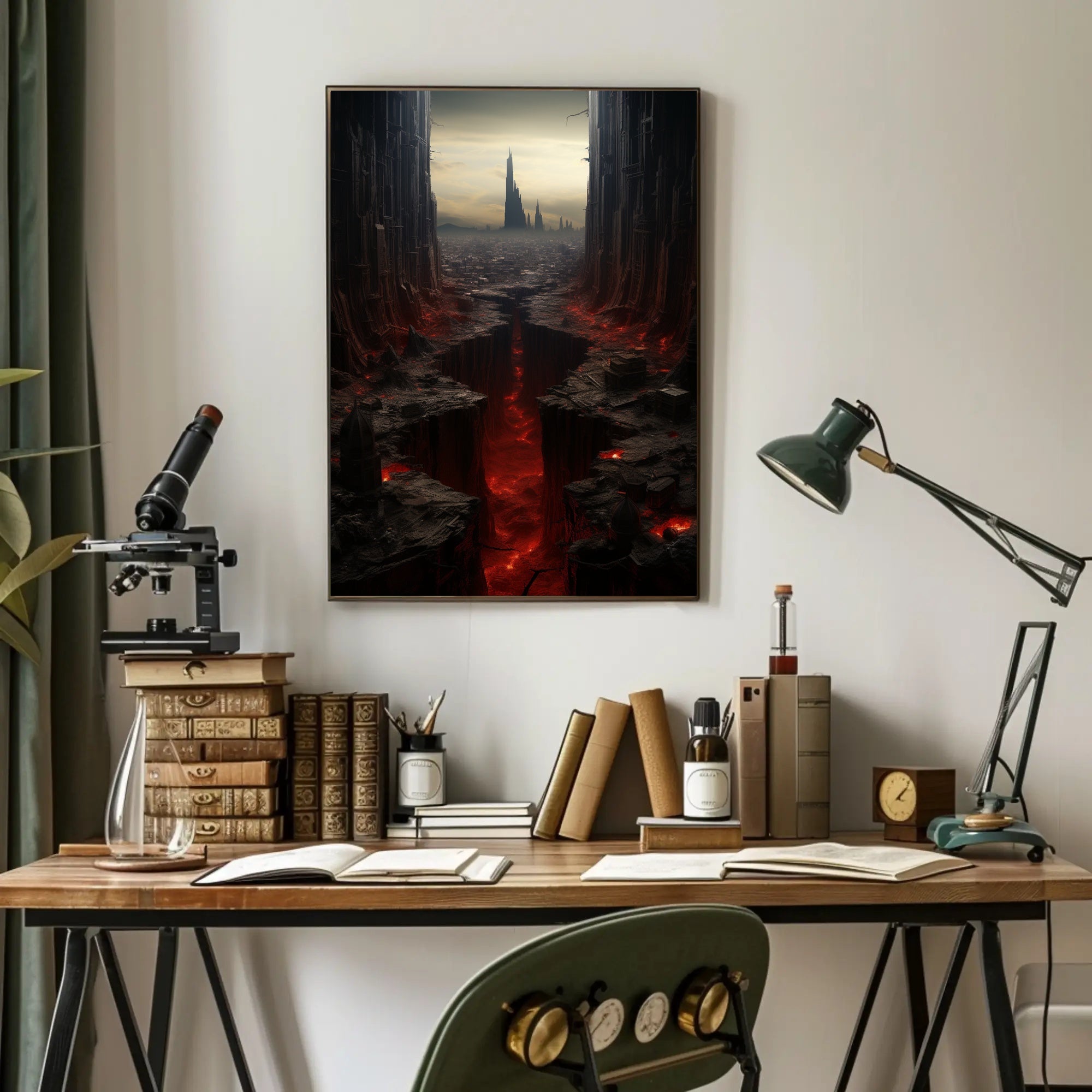 The Abyssal Cityscape Poster