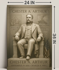 Chester A. Arthur 21st President Poster PosterGoat
